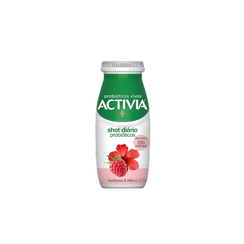 Activia Shot Framboesa & Hibisco Sem Lactose 100g