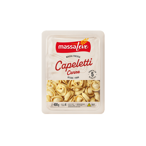 CAPELETTI CARNE 400 GRS MASSA LEVE