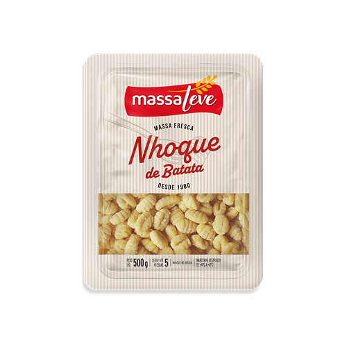 MASSA NHOQUE 500 GRS MASSA LEVE