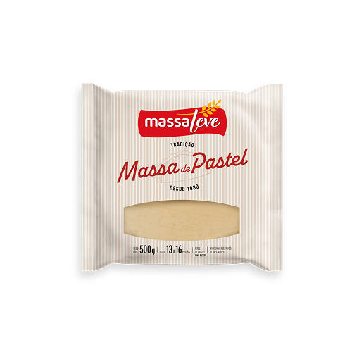 MASSA PASTEL DISCAO 500 GRS MASSA LEVE