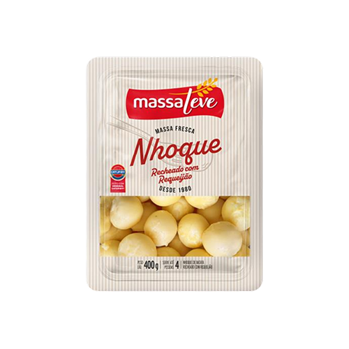 NHOQUE RECHEADO REQUEIJAO 400 GRS MASS