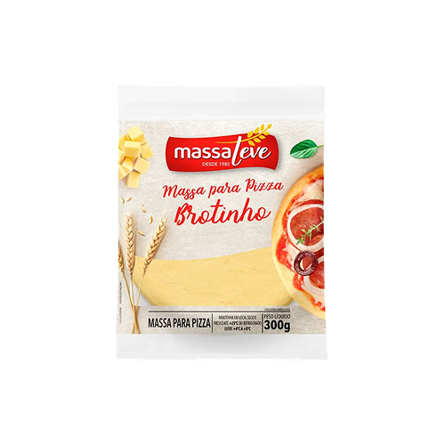 PIZZA BROTINHO C/ 8 UN 300 GRS MASSA LEV