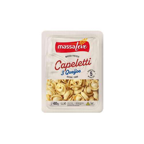 CAPELETTI QUEIJO 400 GRS MASSA LEVE