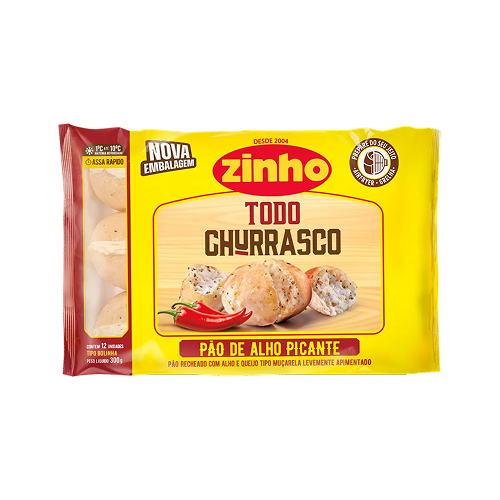 PAO DE ALHO BOLINHA PICANTE 300GRS